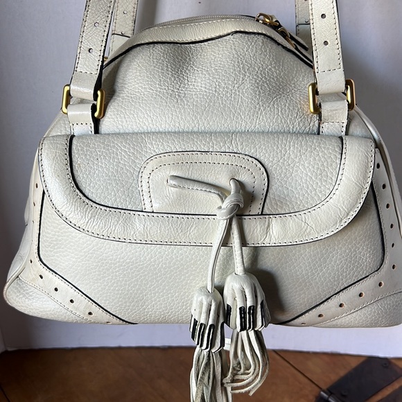 Sondra Roberts Handbags - Vintage Sondra Roberts Leather Bowler Bag